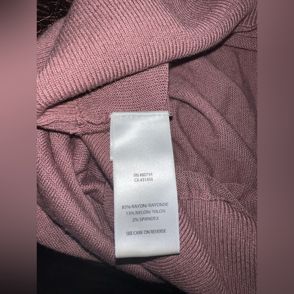 BCBGMaxazria sweater dress size M knit mauve bubble dress tapered on bottom LN - Picture 10 of 12
